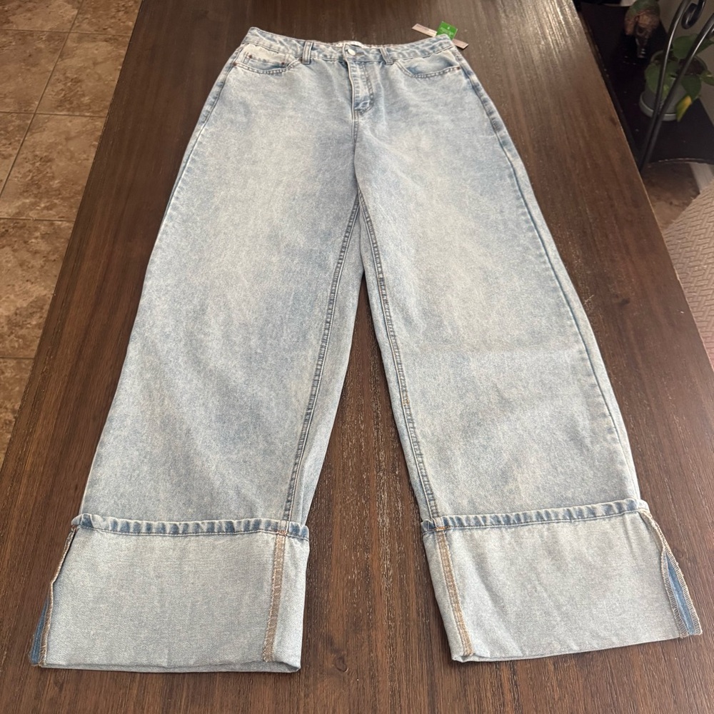 Tinseltown Light Blue Wide-Leg Women Jeans Size 11/30